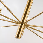 Lustre minimaliste à 15 lumières, style chandelier, 2 niveaux, design ancien - 48