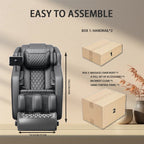 Fauteuil inclinable massant zéro gravité avec massage complet du corps, chauffage et audio Bluetooth intégré