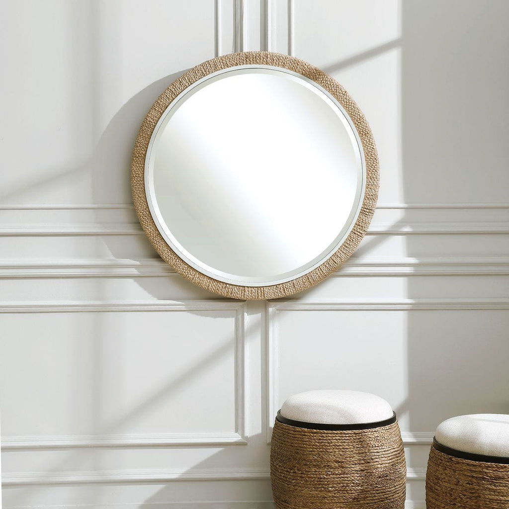 Miroir rond décoratif Carsten