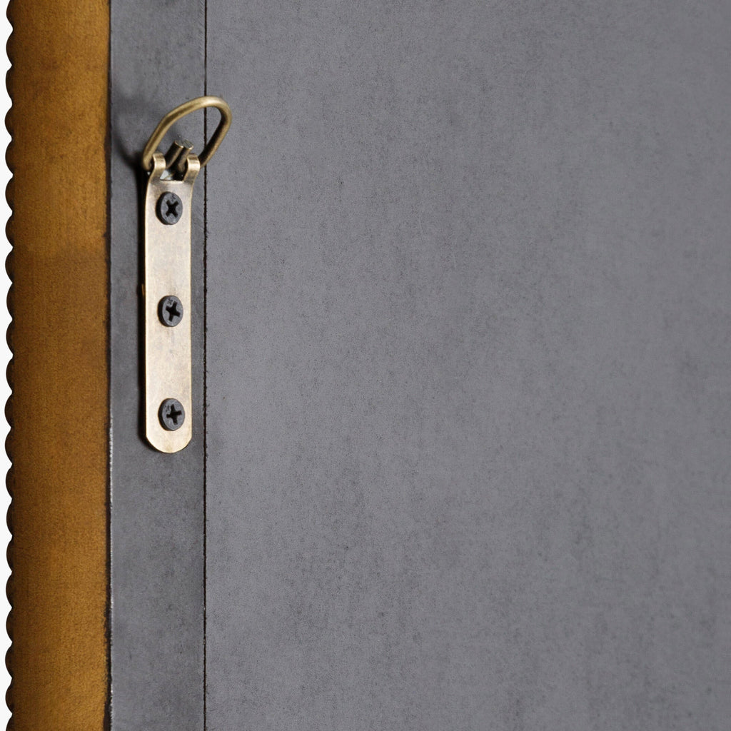 Miroir de cheminée Nalanda en or vieilli