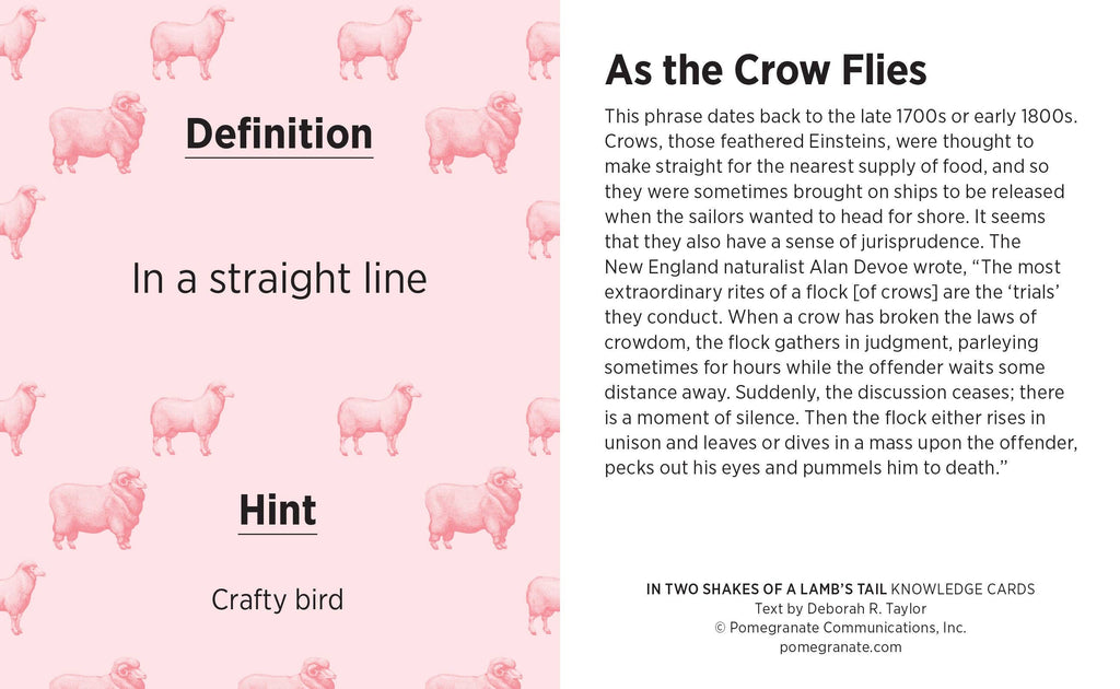 En deux coups de queue d'agneau : un jeu de cartes de connaissances sur des dictons curieux