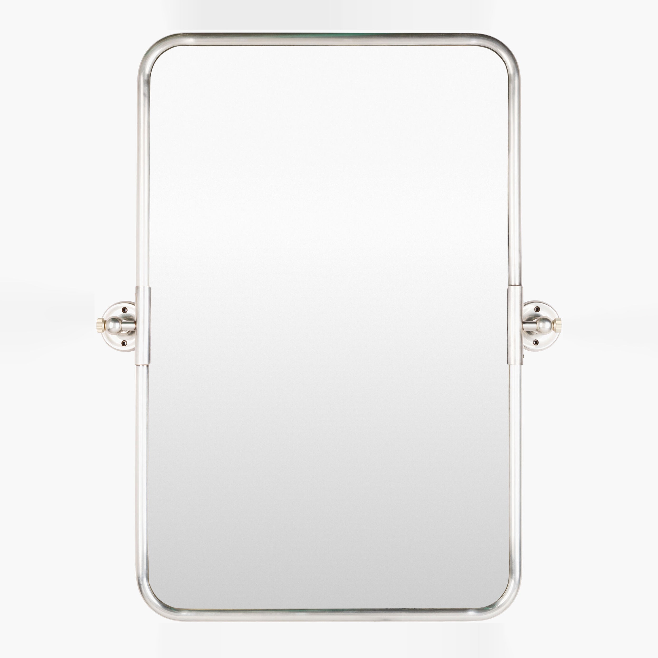 Miroir pivotant Burnish Accent en argent vieilli