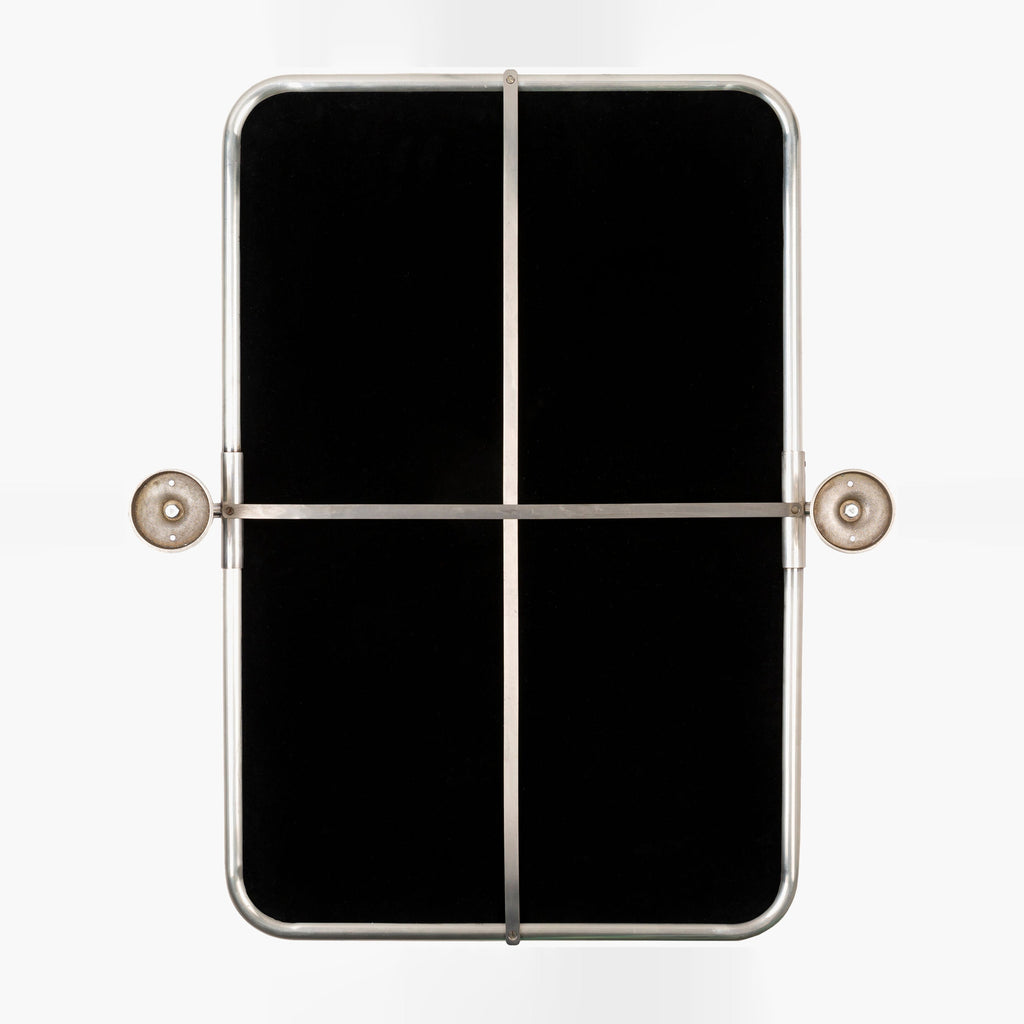 Miroir pivotant Burnish Accent en argent vieilli