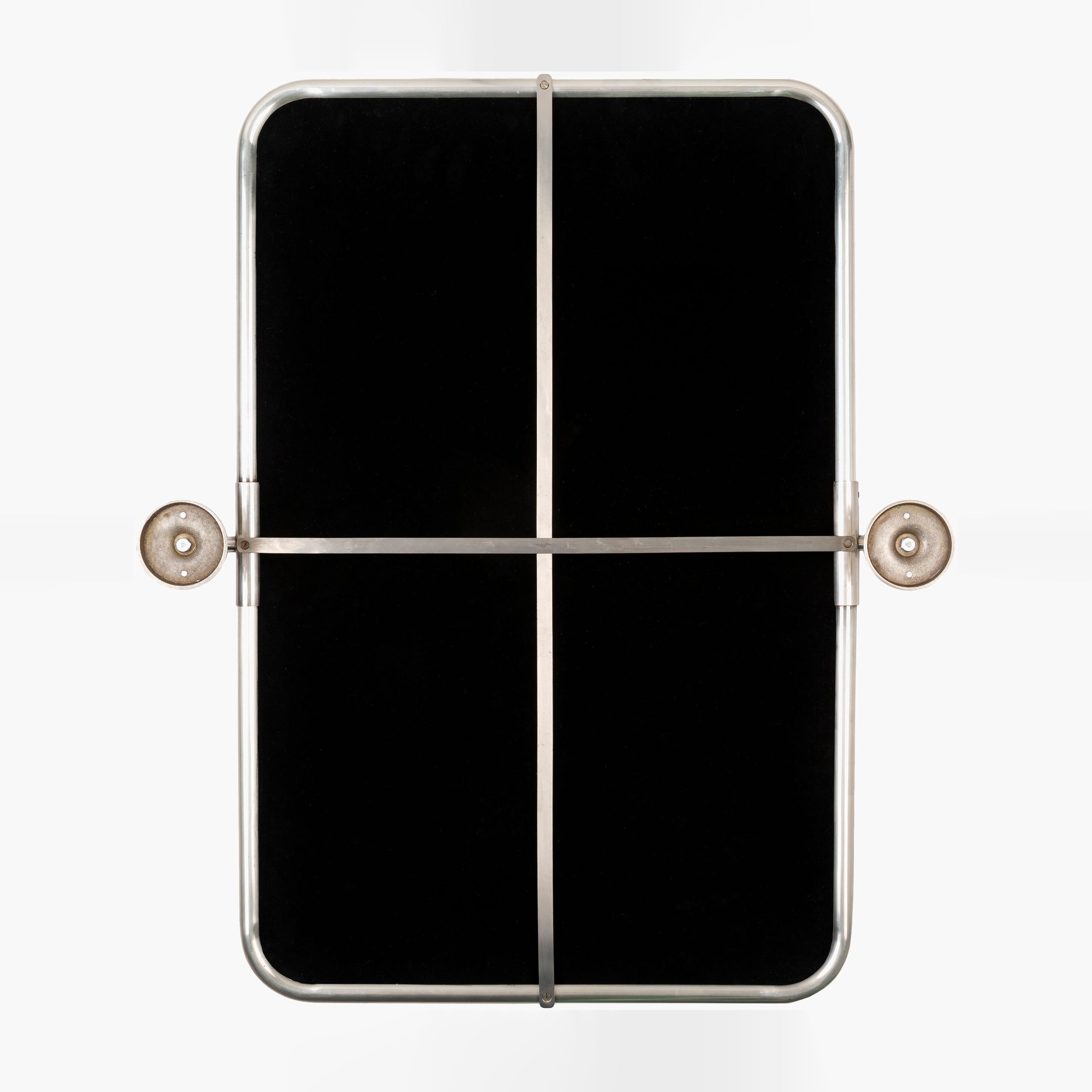 Miroir pivotant Burnish Accent en argent vieilli