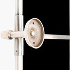 Miroir pivotant Burnish Accent en argent vieilli