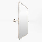 Miroir pivotant Burnish Accent en argent vieilli