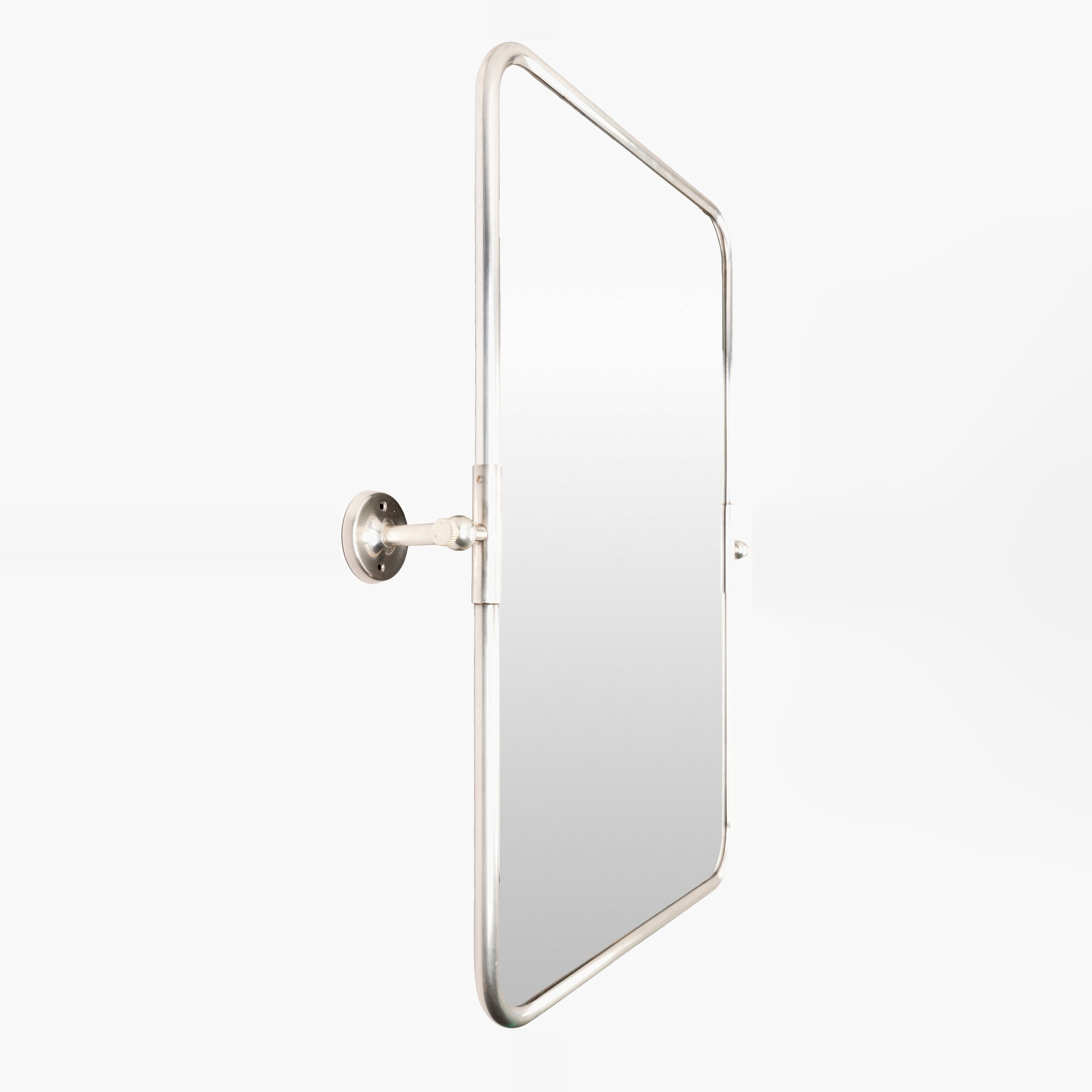 Miroir pivotant Burnish Accent en argent vieilli