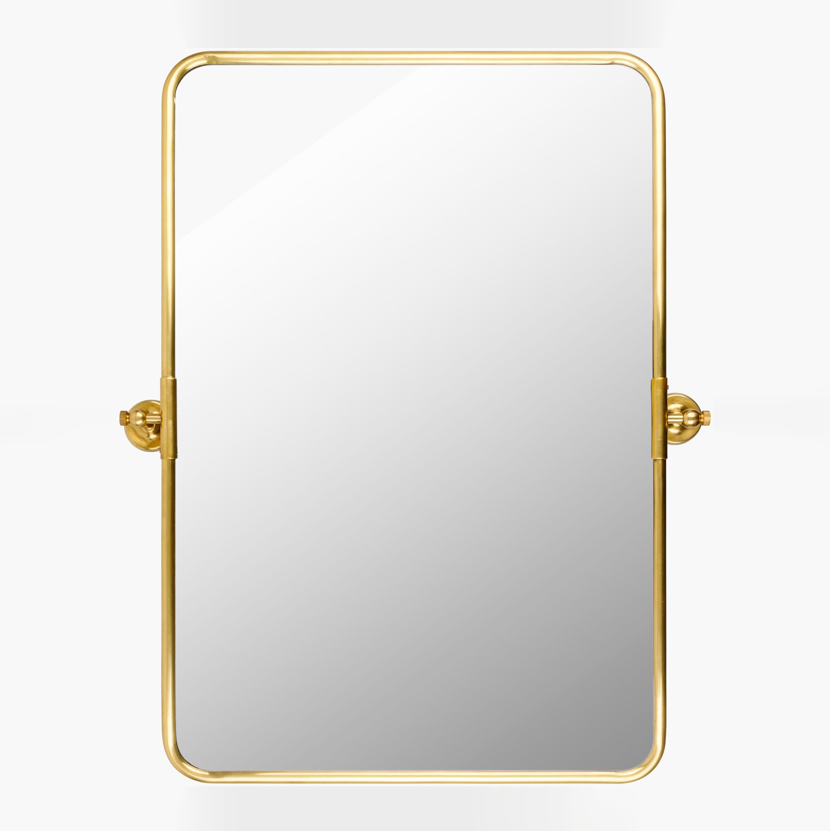 Miroir pivotant Burnish Accent en or antique