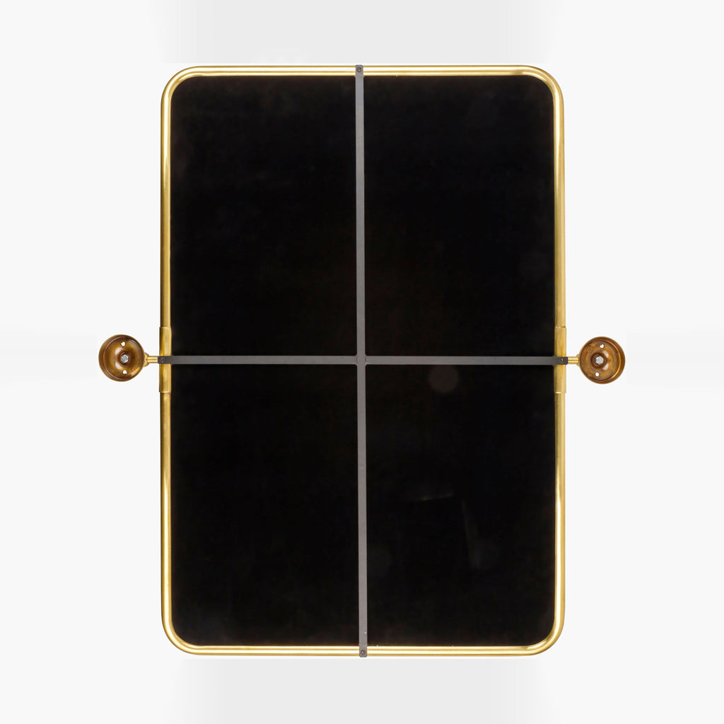 Miroir pivotant Burnish Accent en or antique