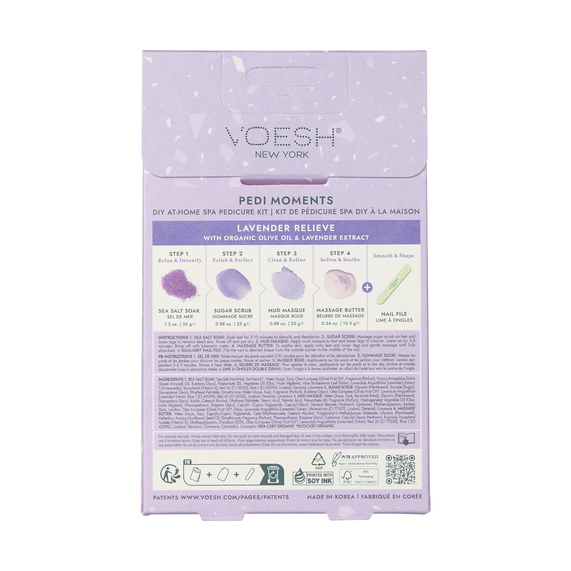 Pedi Moments Single à la lavande Soulagement