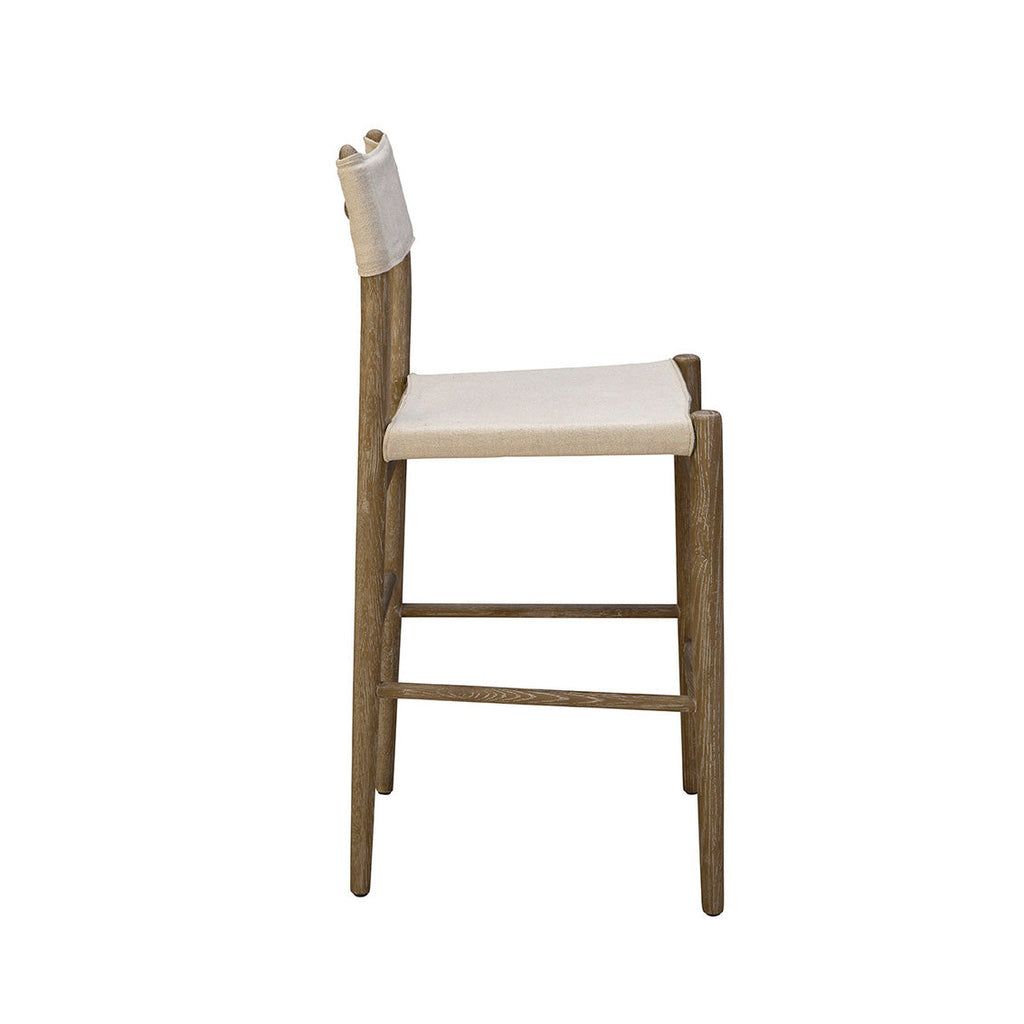 Tabouret de bar en lin Preston