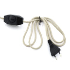 Grande lampe de coffre en cerisier avec sangle en cuir