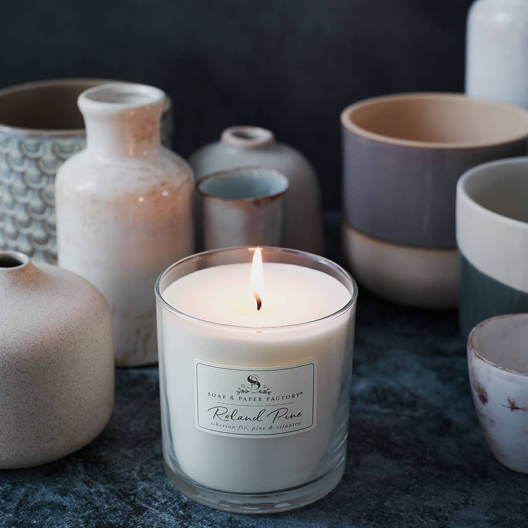 Bougie de soja grand format Roland Pine