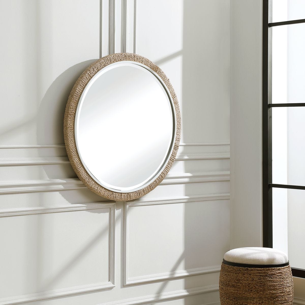 Miroir rond décoratif Carsten