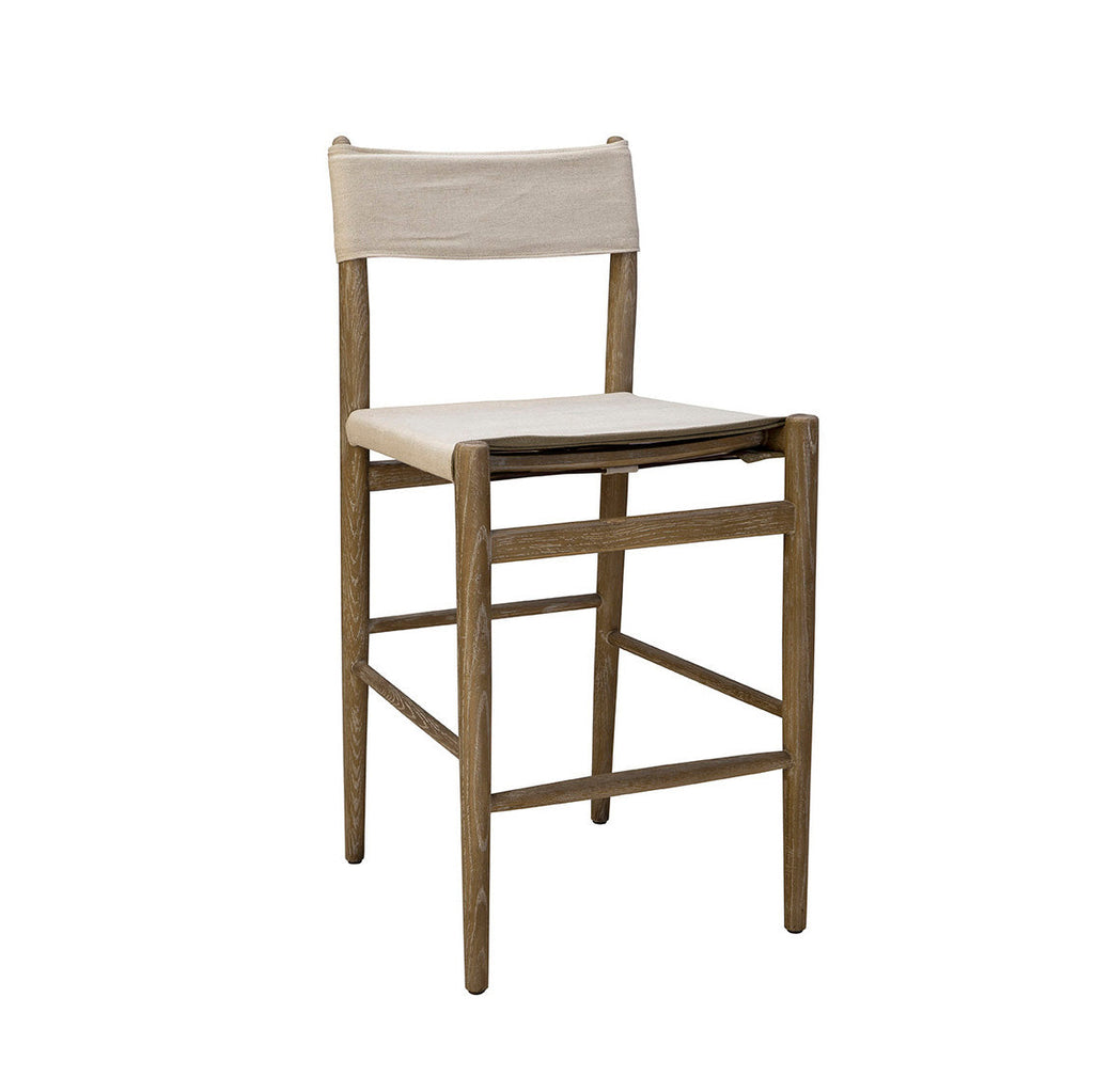 Tabouret de bar en lin Preston