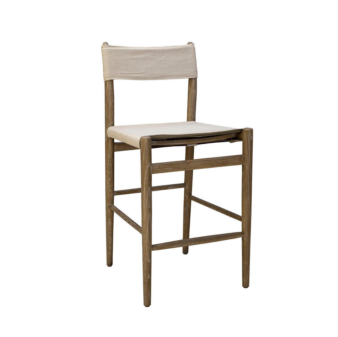 Tabouret de bar en lin Preston
