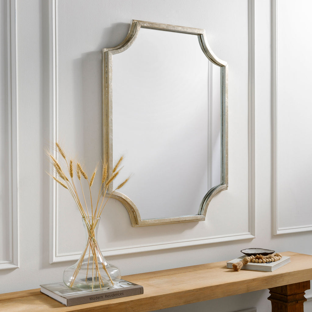 Miroir décoratif Joslyn en argent doré