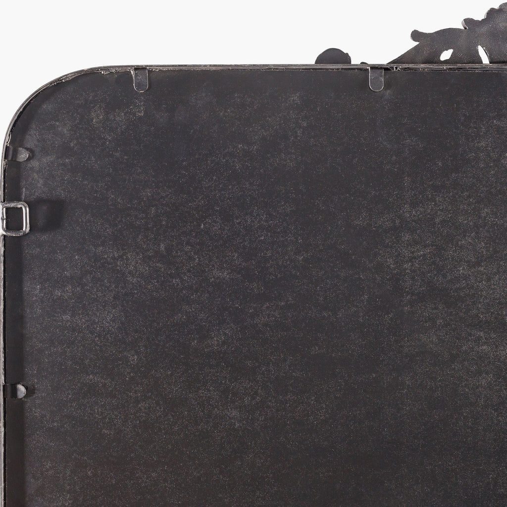 Miroir de cheminée Aarlen en noir antique