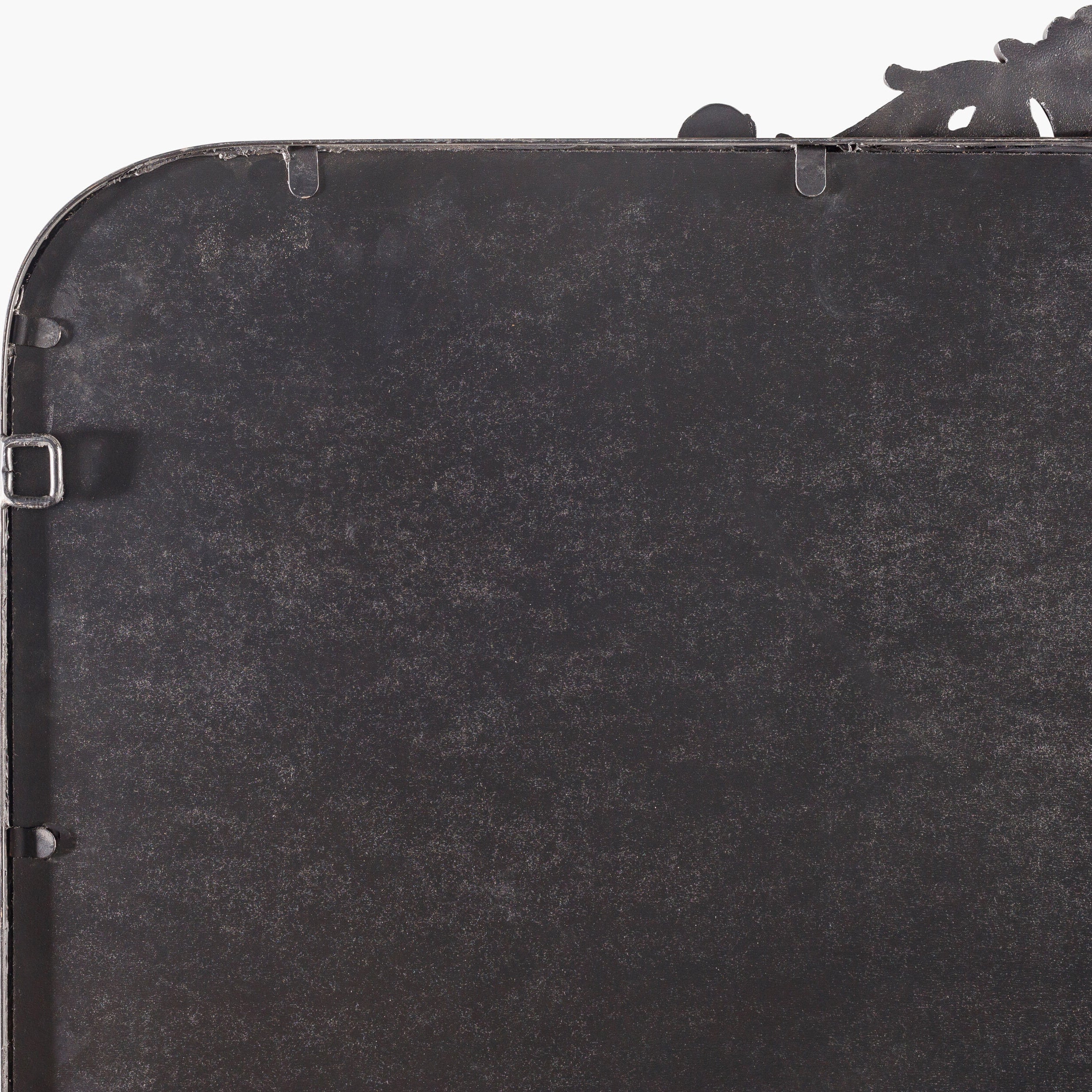 Miroir de cheminée Aarlen en noir antique